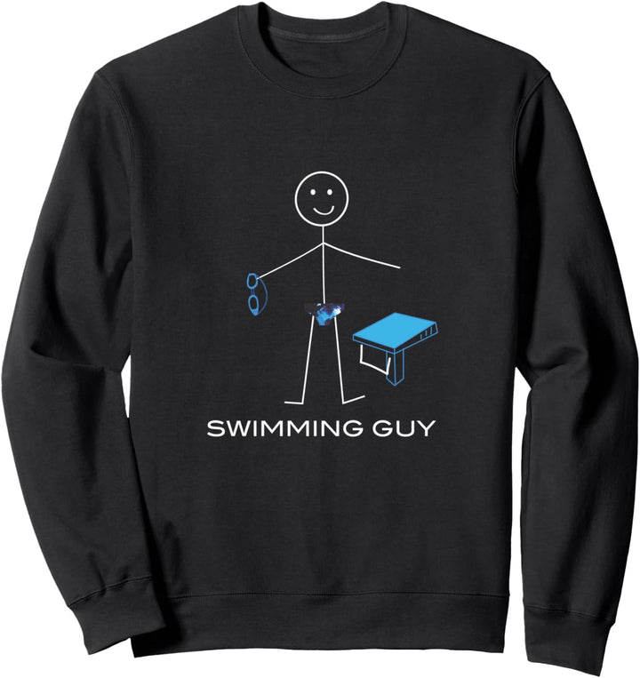 Lustige Herren Schwimmen, Schwimmen, Boy Swimmer Geschenke Sweatshirt