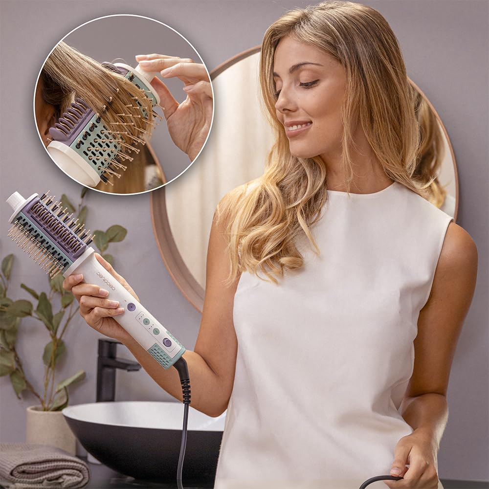 Cecotec Luftbürste - Formbürste - Haartrockner - Glätter - Ceramiccare Allin1. Multifunktionale Bürs