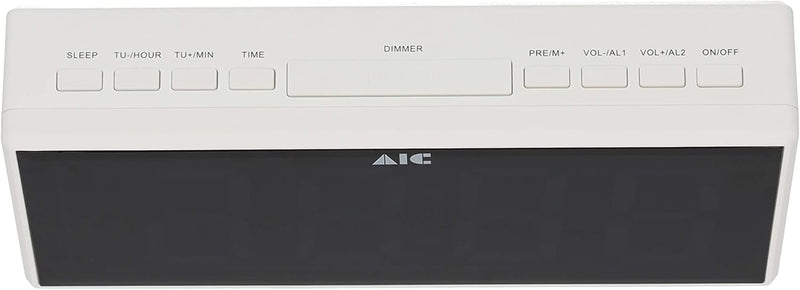 AIC Küchenradio Digital mit grossem Display, Küchenuhr, FM-Radio, Wecker, Digital Dual Alarm Clock,