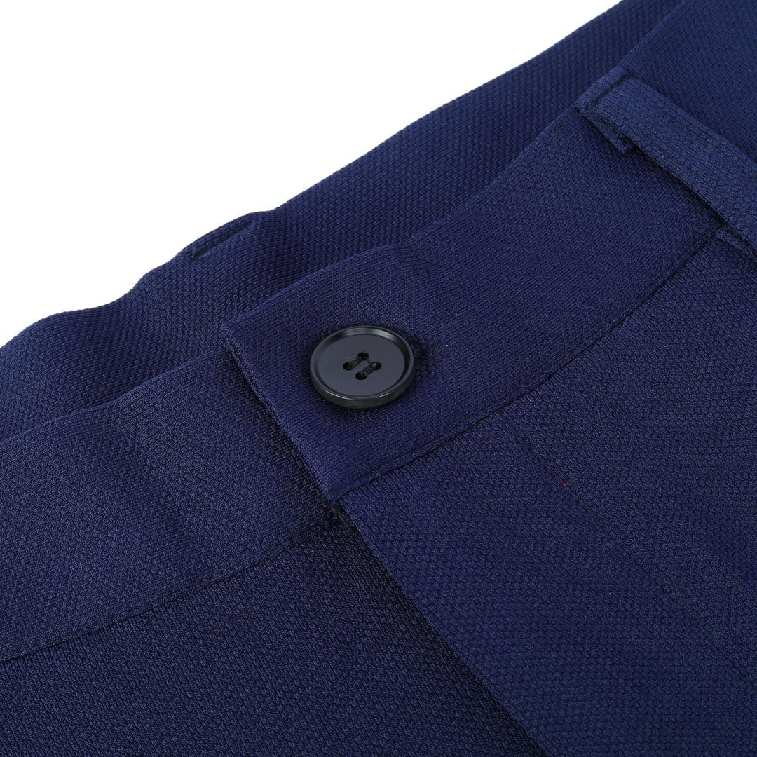Allthemen Herren Anzughose mit Stretchkomfort Slim Fit Anzug Straight Hose für Business XL Dunkelbla