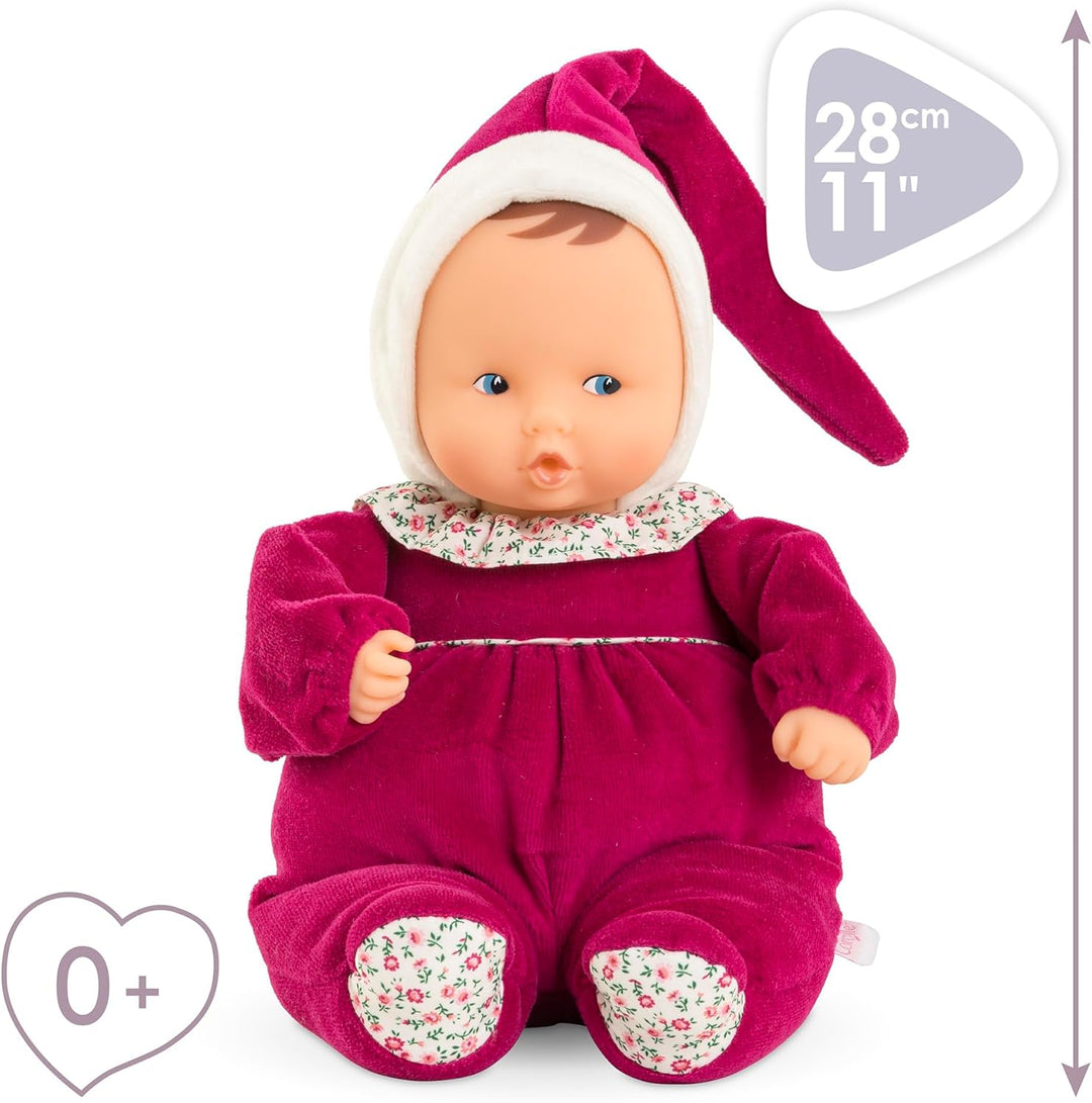 Corolle 9000020160 Mon Doudou Babipouce Röschen,extra weiche Weichkörperpuppe mit Vanilleduft, Namen