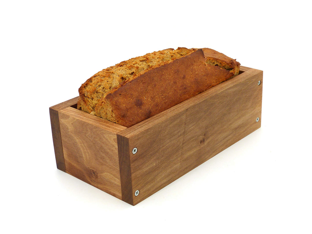 Holzwerk Premium Brot-Backform - hitzebeständiges massives Walnuss-, Birnen-, Apfel-holz – hochwerti