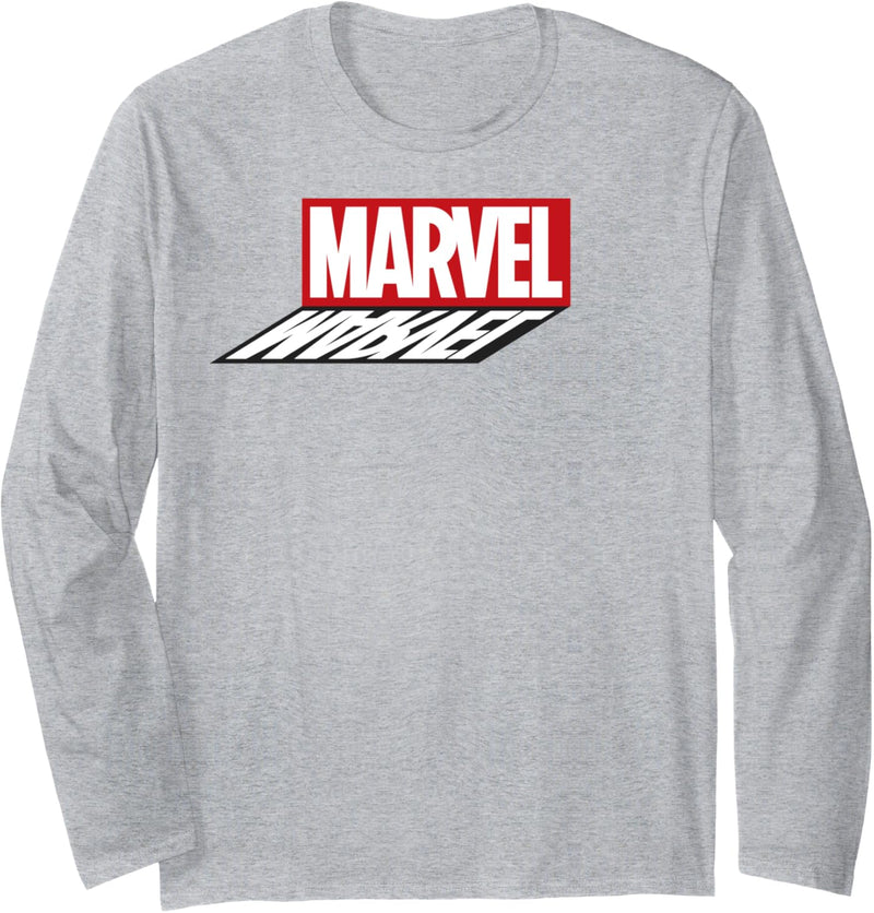 Marvel Shadow Logo Langarmshirt