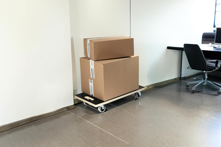 SWV 400070 (2Stück) Rollbrett Siebdruck + TPE Transportroller Möbelroller 200 kg
