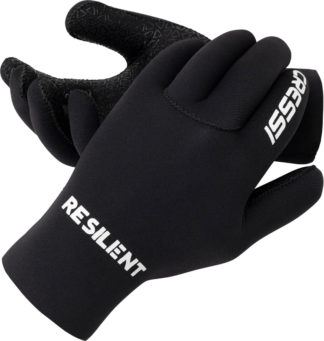 Cressi Black Neoprene Gloves Resilient 3mm - Tauchhandschuh aus Weichem 3 mm Neopren, Hohe Elastizit