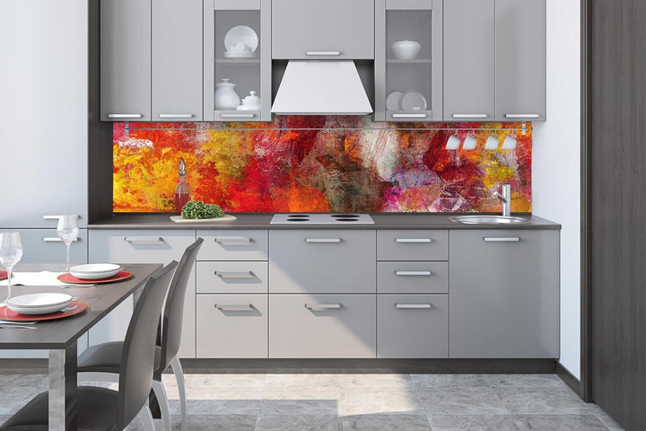 DIMEX Küchenrückwand Folie Selbstklebend ABSTRAKTE Bunte TEXTUR 260 x 60 cm | Klebefolie - Dekofolie