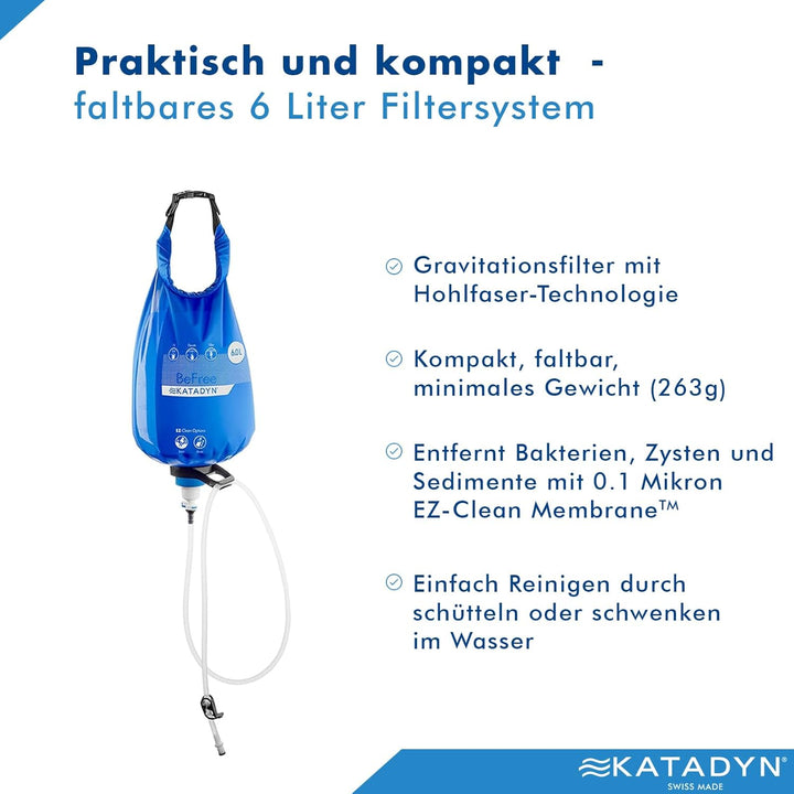 Katadyn BeFree Gravity Wasserfilter 6.0 Liter, 6.0 Liter