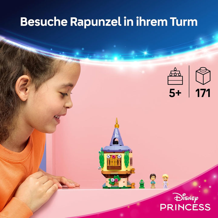 LEGO ǀ Disney Princess Rapunzels Mini-Turm - Rapunzel - Neu verföhnt -Set mit 2 Mini Puppen, Pascal-