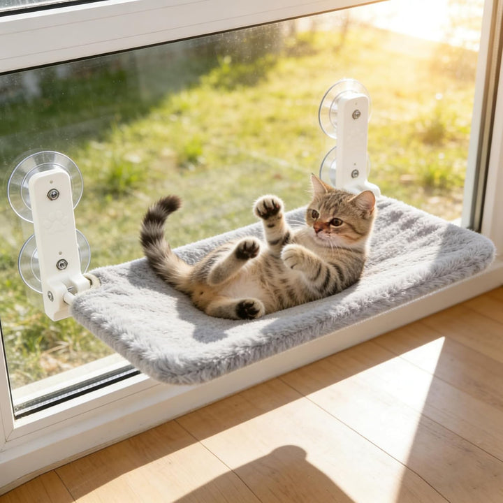 Hängematte Katze Fenster, Katzenhängematte Fenster, Katzen hängematte Fensters, Katzenbett Fensterba