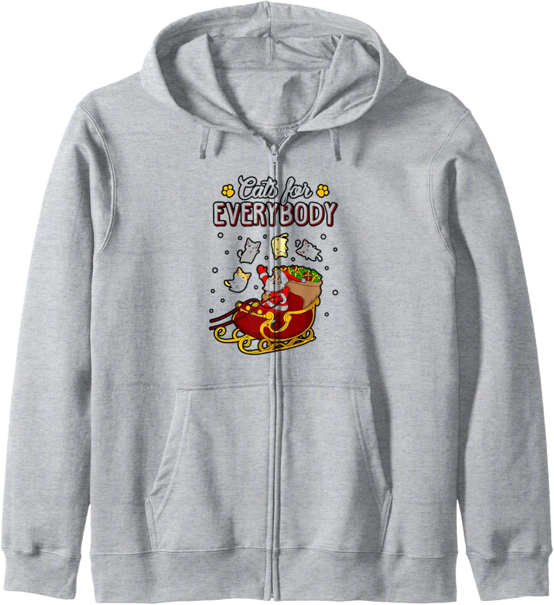 Cats For Everybody Funny Ugly Christmas Cute Cat Lover Kapuzenjacke
