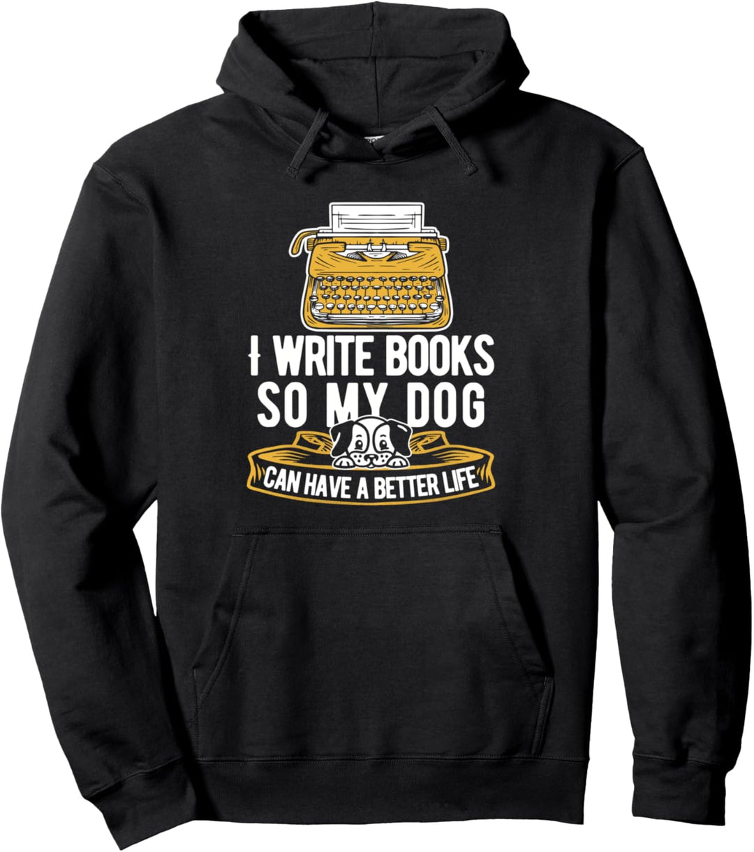 Autor Hund - Buch Journalist Literatur Schriftsteller Pullover Hoodie