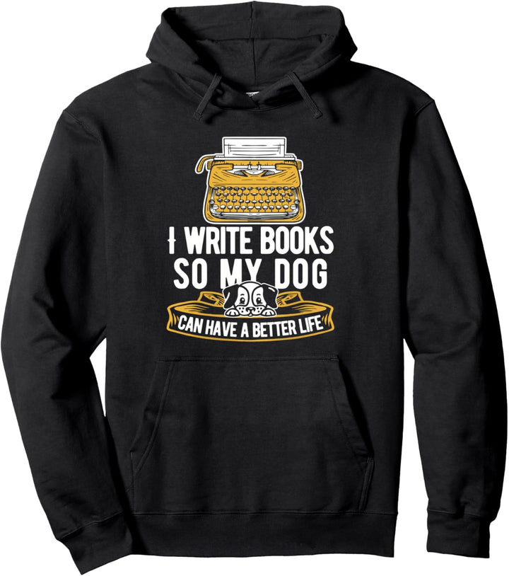 Autor Hund - Buch Journalist Literatur Schriftsteller Pullover Hoodie