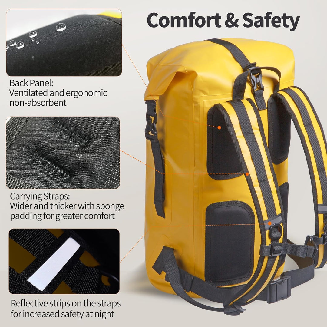 Origem Wasserdichter Rucksack, 35L/55L/85L Rolltop Rucksack Wasserdicht, Dry Bag mit Computereinsatz
