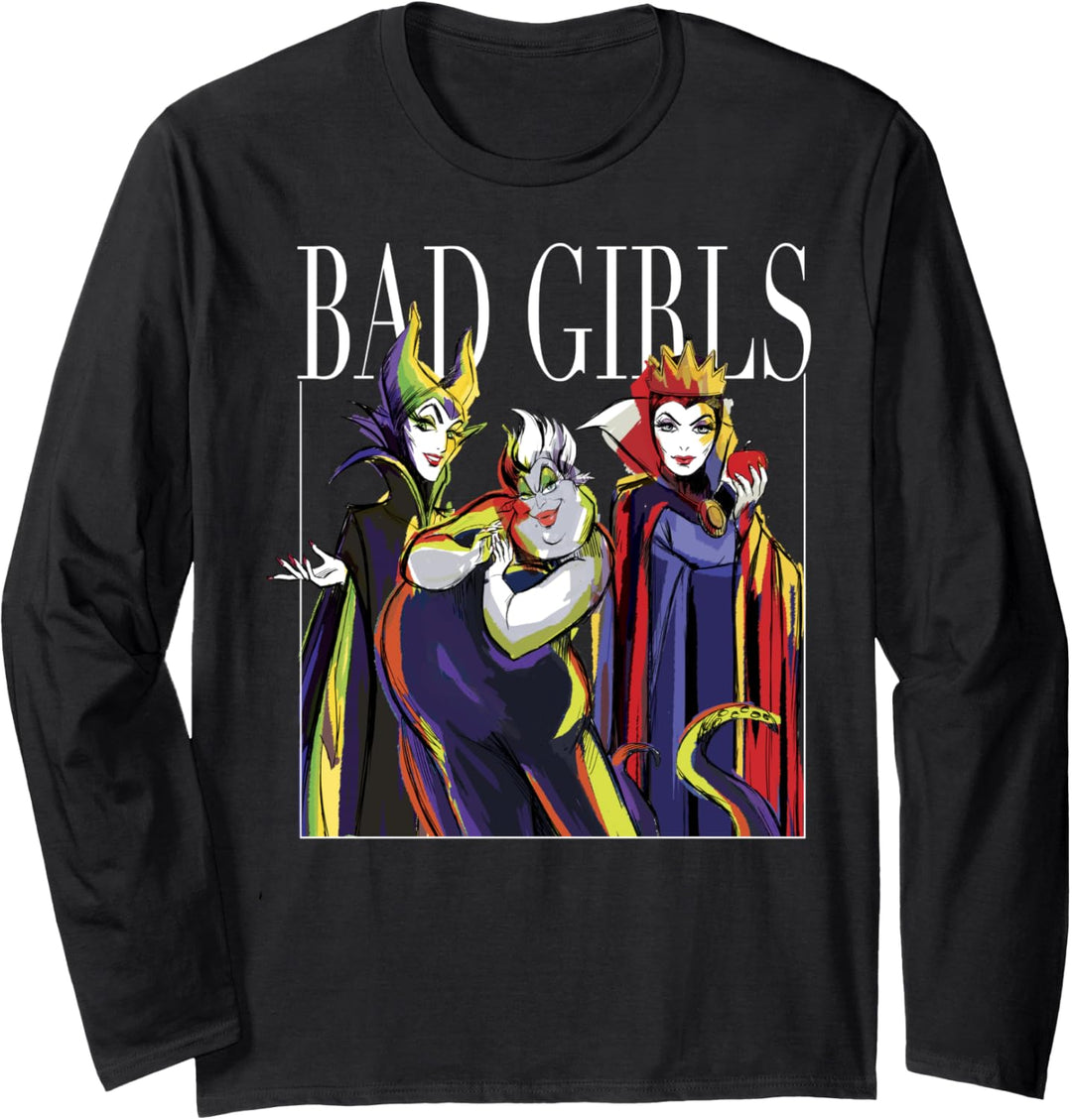 Disney Villains Bad Girls Artistic Group Portrait Langarmshirt