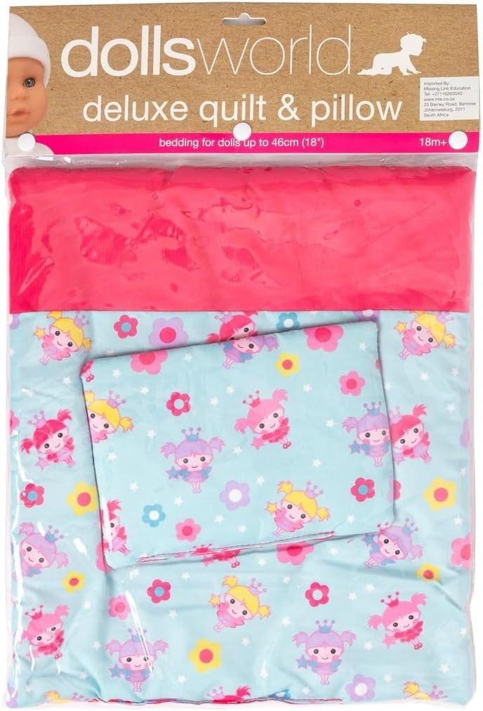 Dolls World 8216 Deluxe Steppdecke und Kissen