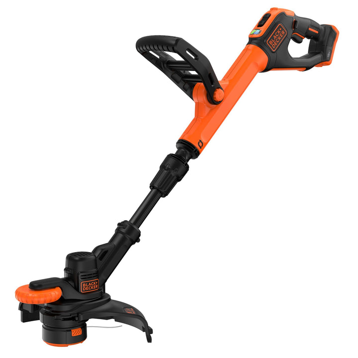 BLACK+DECKER 18V Akku-Rasentrimmer (28 cm Schnittbreite, AFS Reflex Fadenverlängerung, verstellbarer