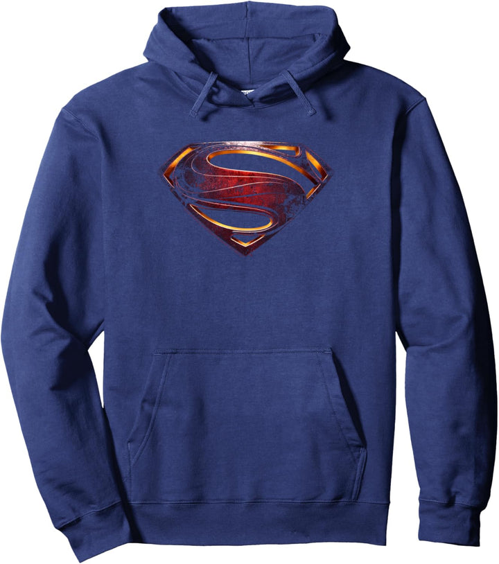 Justice League Movie Superman Shield Logo Pullover Hoodie
