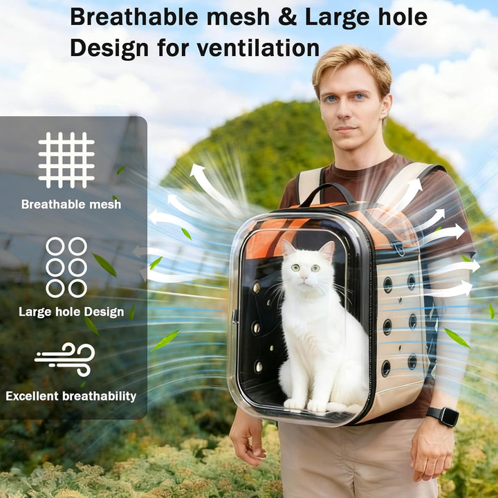 Hp hope Katzenrucksack Bubble Haustier Rucksack, Tragbare und Faltbare Katzentasche, Atmungsaktive u