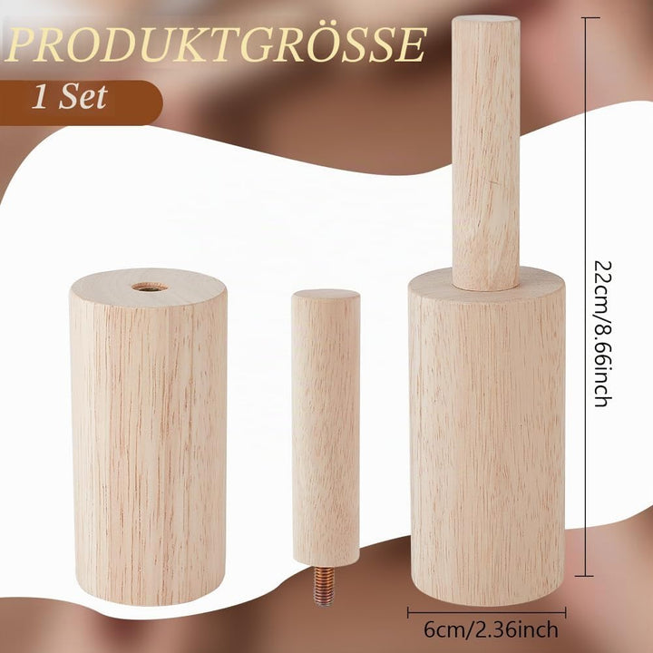 BENECREAT 220x60mm Holz Töpferform, Polymerton Bildhauerwerkzeuge mit Griff Tonformwerkzeug Für Tonk