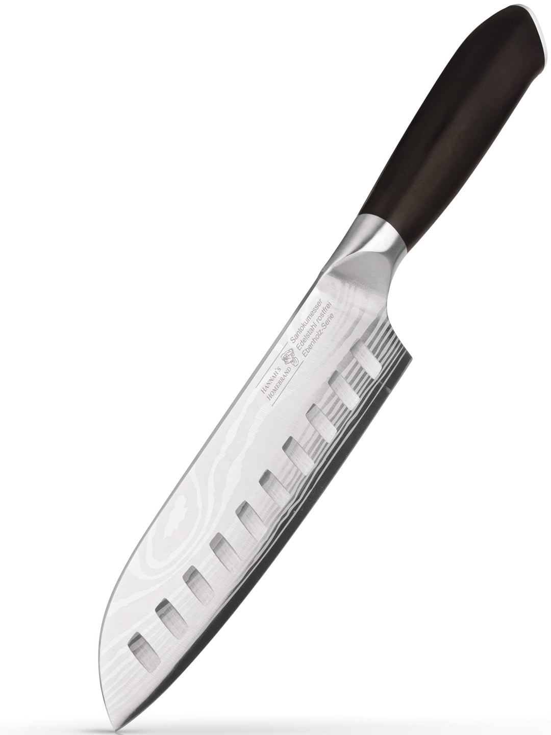 Hannah's Homebrand Santoku Messer & Sushi Messer - verblüffend scharfes Küchenmesser 18 cm Klinge -