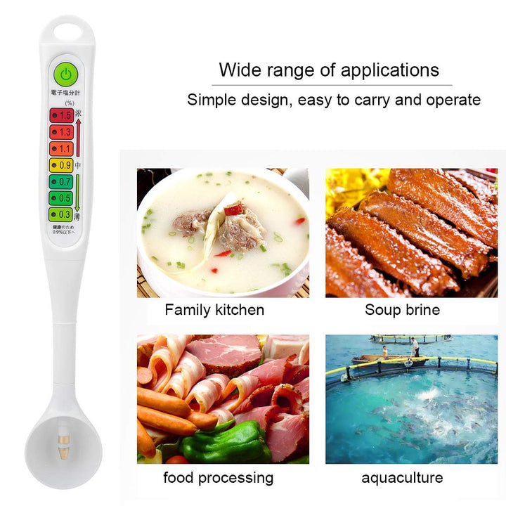 Salinometer, Food Liquid Salzgehalt Tester Meter Professionelle LED-Leuchten Präzises Salinometer zu