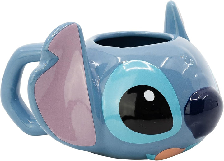 KERAMIKTASSE 3D 375 ML STITCH, Einfarbig, 1 Unidad (Paquete de 1), Einfarbig