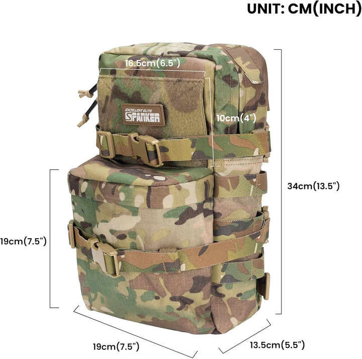 EXCELLENT ELITE SPANKER Taktische Outdoor MOLLE Hydration Pack Nylon Small Water Bladder Carrier Pac