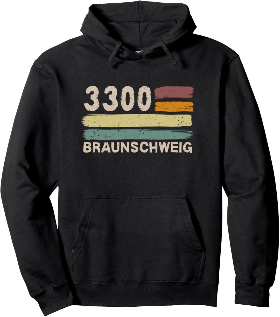 3300 Braunschweig Retro Postleitzahlen Alte PLZ Vintage Pullover Hoodie