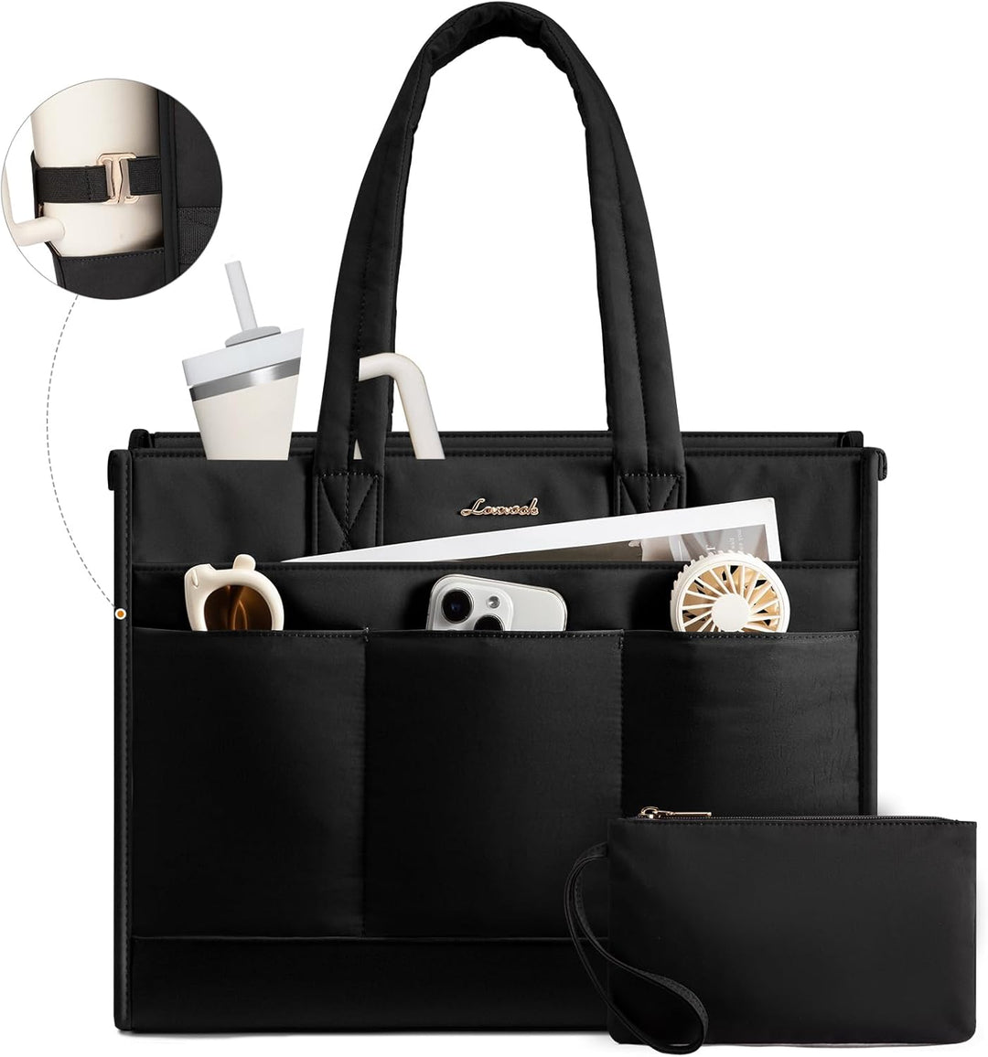 LOVEVOOK 17.3 Zoll Arbeitstasche Damen Gross, leichte Shopper Handtasche,15,6 Zoll Laptoptasche Lehr