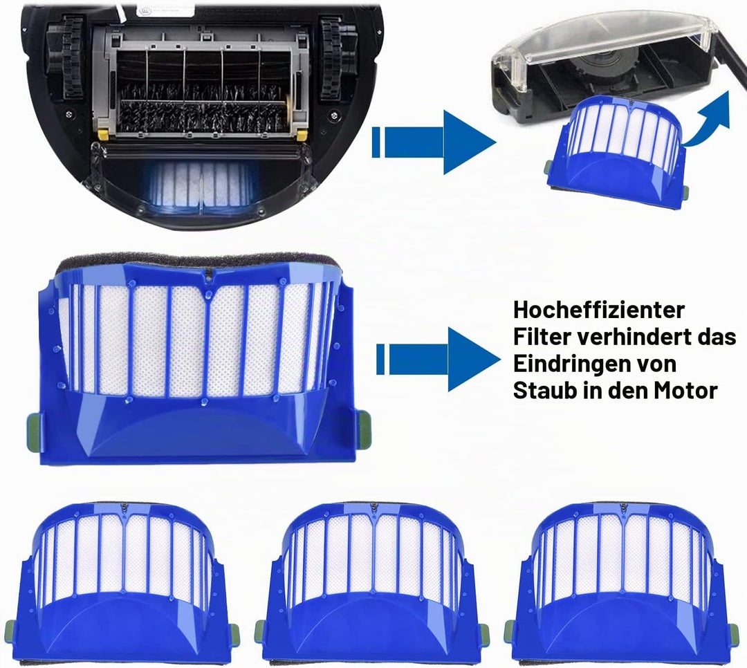 Ersatzteile für iRobot Roomba 600 Serie 605 610 614 616 620 621 625 630 635 640 650 660 665 670 671