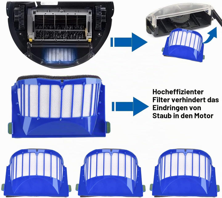 Ersatzteile für iRobot Roomba 600 Serie 605 610 614 616 620 621 625 630 635 640 650 660 665 670 671