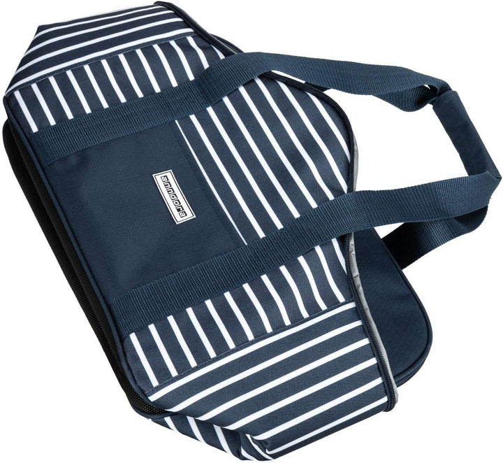 anndora Kühltasche 20 Liter - Farbwahl blau weiss navy, blau weiss navy