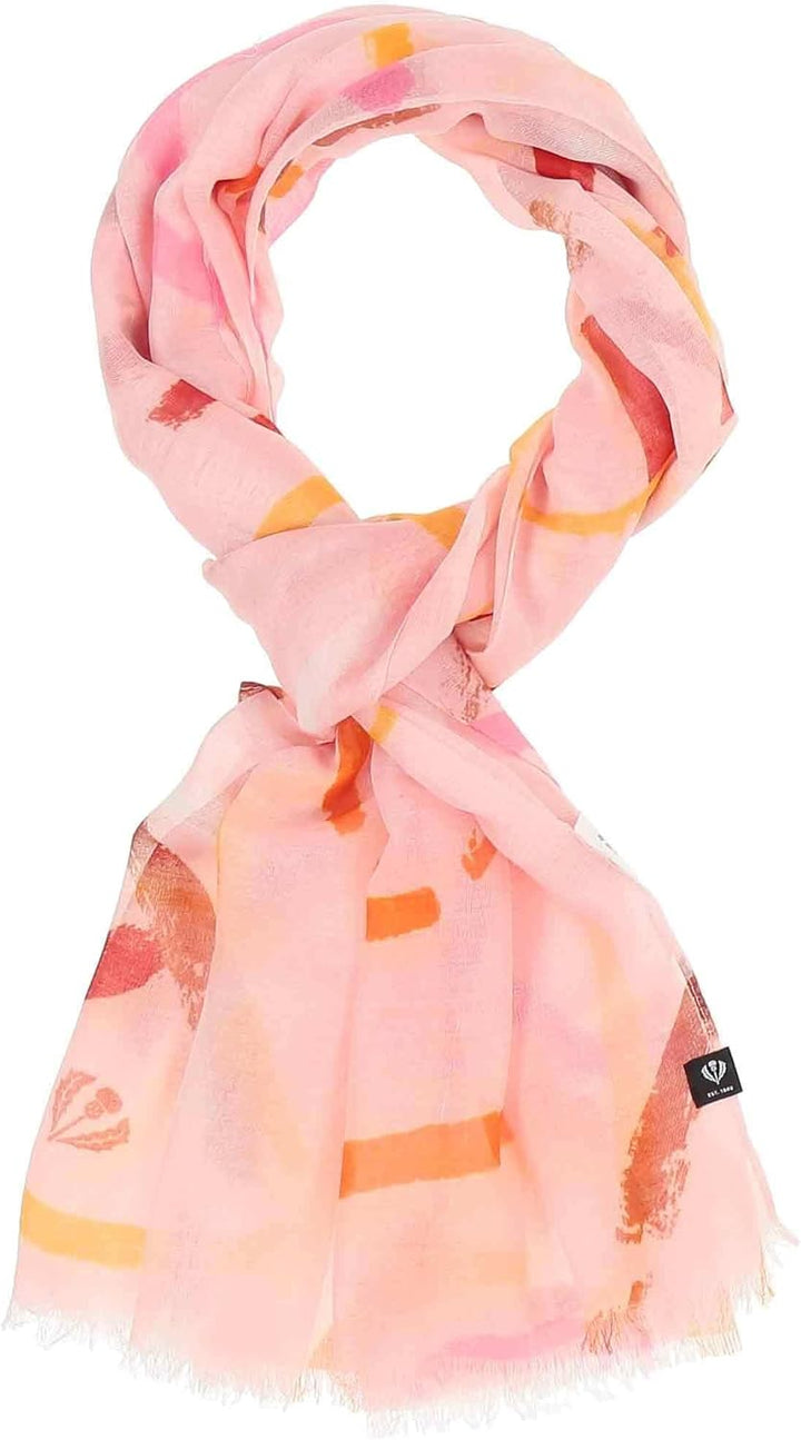 FRAAS Damen Schal mit Kreis-Muster - 70 x 180 cm - nachhaltig aus recyceltem Polyester - Perfekt für