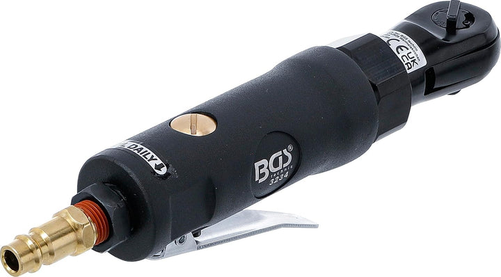 BGS 3234 | Druckluft-Ratschenschrauber | 6,3 mm (1/4") | 34 Nm | Länge 175 mm | mit Kugelsicherung,