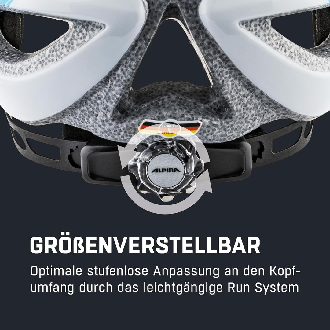 ALPINA FB JR. 2.0 - Stossabsorbierender, Leichter & Stabiler Fahrradhelm Mit nachrüstbarem LED Für K