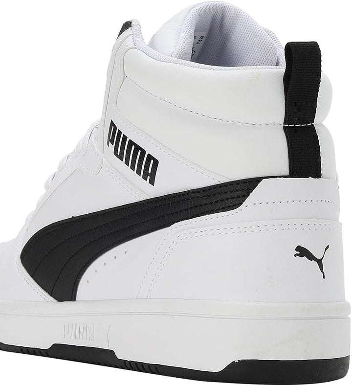 Puma Unisex Rebound V6Sneaker 44.5 EU Puma White Puma Black, 44.5 EU Puma White Puma Black