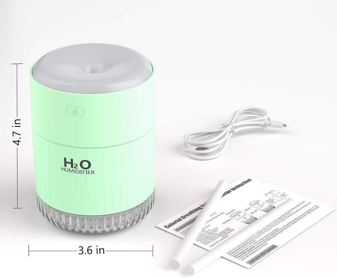 Luftbefeuchter Mini Luftbefeuchter klein USB einstellbar Mit Led-Licht AIR Humidifier mini with Soft