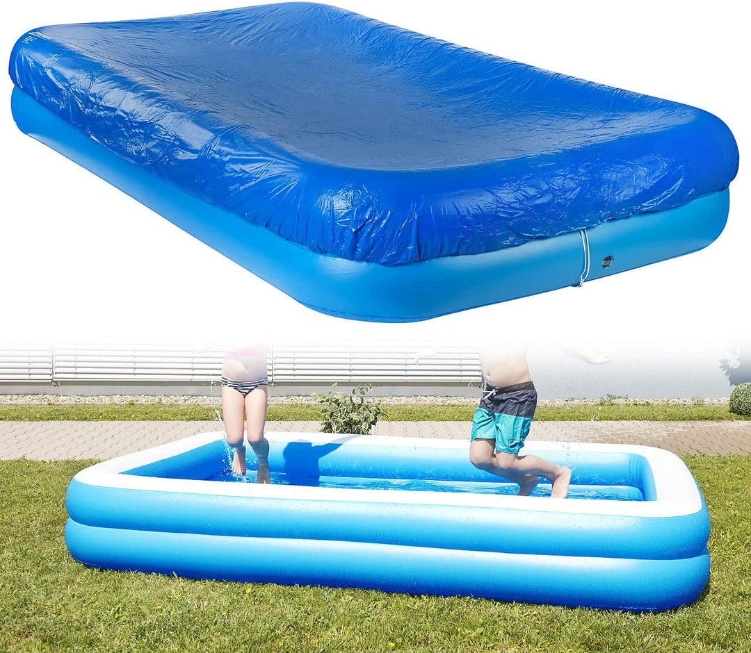 Speeron Zubehör zu Jumbo Pool: Aufblasbares Jumbo-Planschbecken inkl. Abdeckung, 305 x 183 x 51 cm (