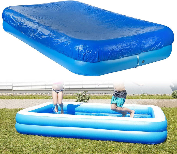 Speeron Zubehör zu Jumbo Pool: Aufblasbares Jumbo-Planschbecken inkl. Abdeckung, 305 x 183 x 51 cm (