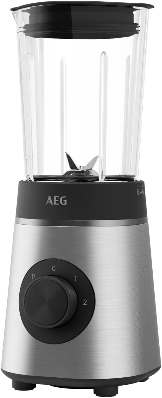 AEG Standmixer CB4-1-6ST Deli 4 Edelstahl / 350 Watt / 23.000 Umdrehungen/Minute / 600 ml Krug/Spülm