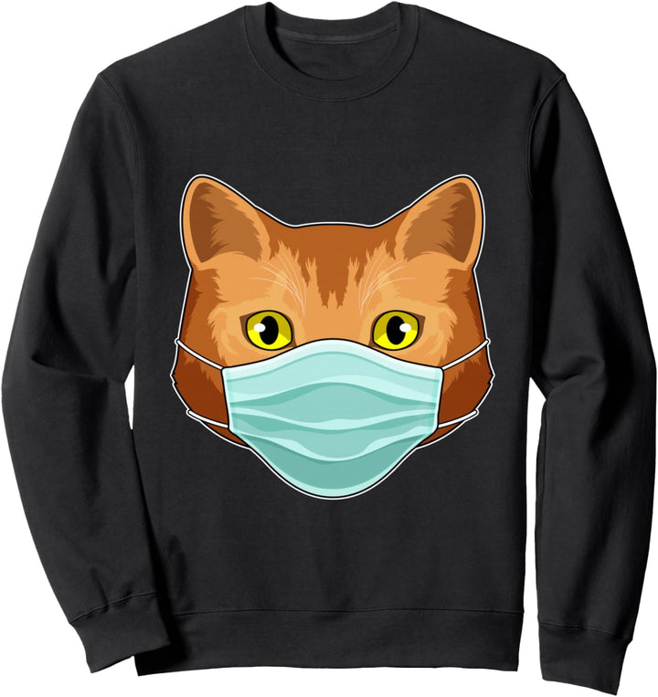 Katze Maske Sweatshirt