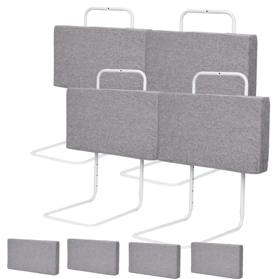 Ikodm Bettgitter 4x50cm rausfallschutz Bett Bettschutzgitter für Kinder 5-Loch Höhenverstellbar Bett