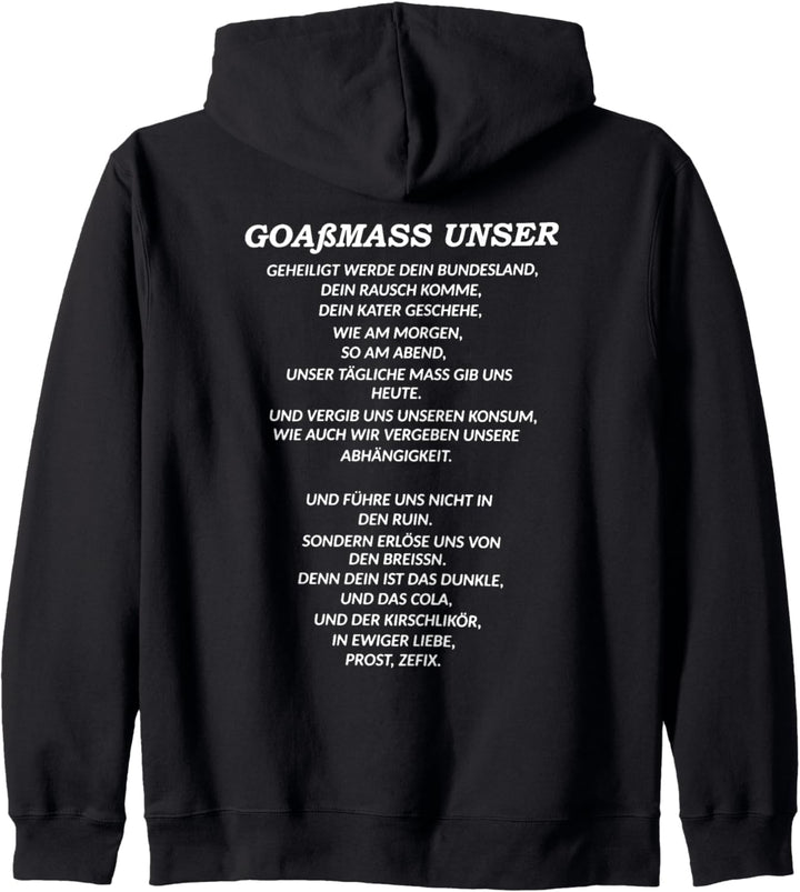 goassmass unser geheiligt werde dein bundesland Kapuzenjacke