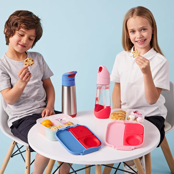 b.box Mini Brotdose | Bento-Box mit 3 Fächern (2 auslaufsicher) | Ideal für Kleinkinder, Kinderlunch