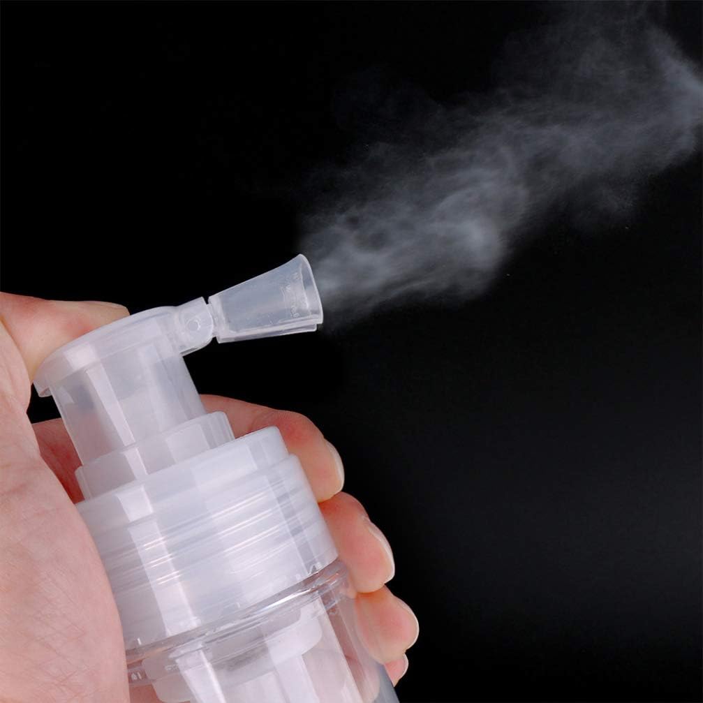 EXCEART Quetschflasche Pulver Sprühflasche Nachfüllbar Transparent Leer Sprayer Flasche Fiber Applic