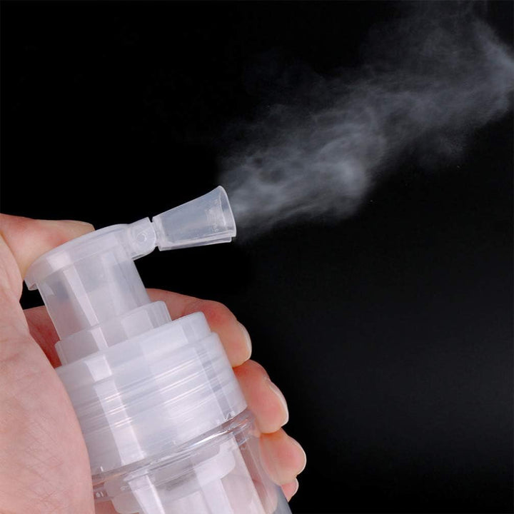 EXCEART Quetschflasche Pulver Sprühflasche Nachfüllbar Transparent Leer Sprayer Flasche Fiber Applic