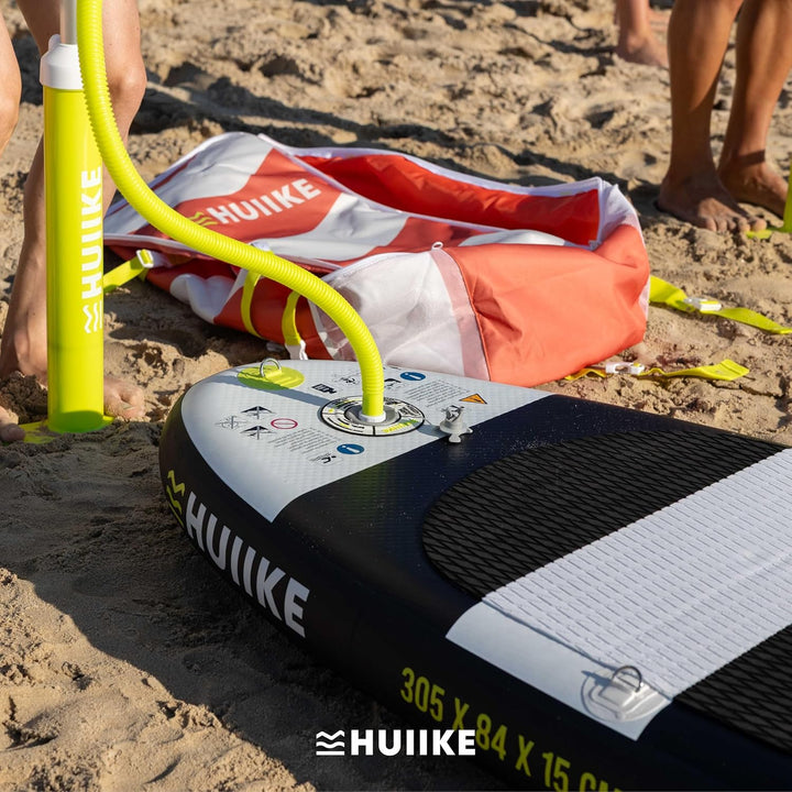 Sup Pumpe Doppelhub - HUIIKE | Pumpe Stand Up Paddle 15 PSI, Luftpumpe Sup Handpumpe Stabil | Handpu