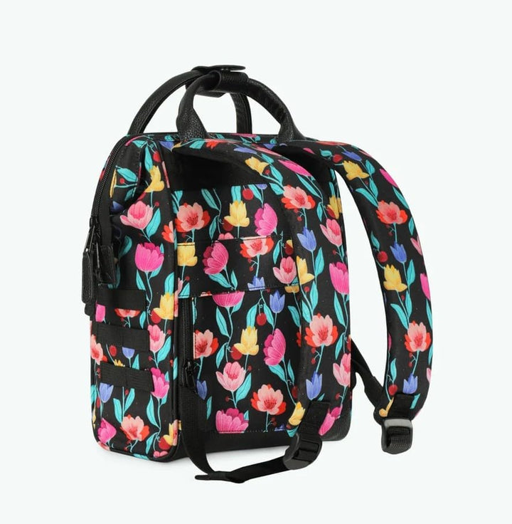 Cabaïa - Unisex - Rucksack - Adventurer - Genoa - Small S Black Graphic Flower, S Black Graphic Flow