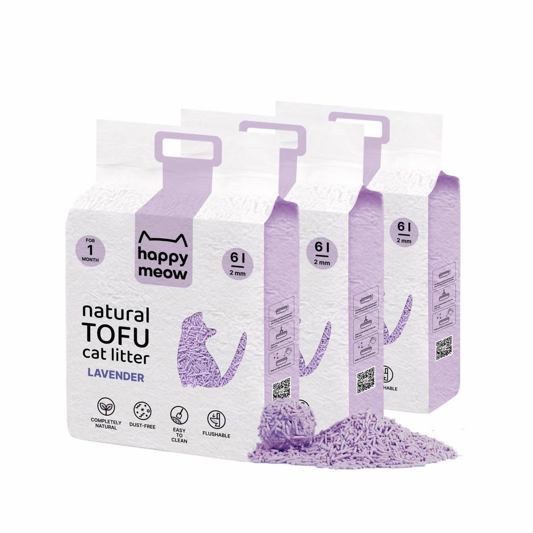 Tofu-Katzenstreu für Katzen (18L/7,5Kg) - Natürlich und biologisch abbaubar - Sofort klumpend, staub
