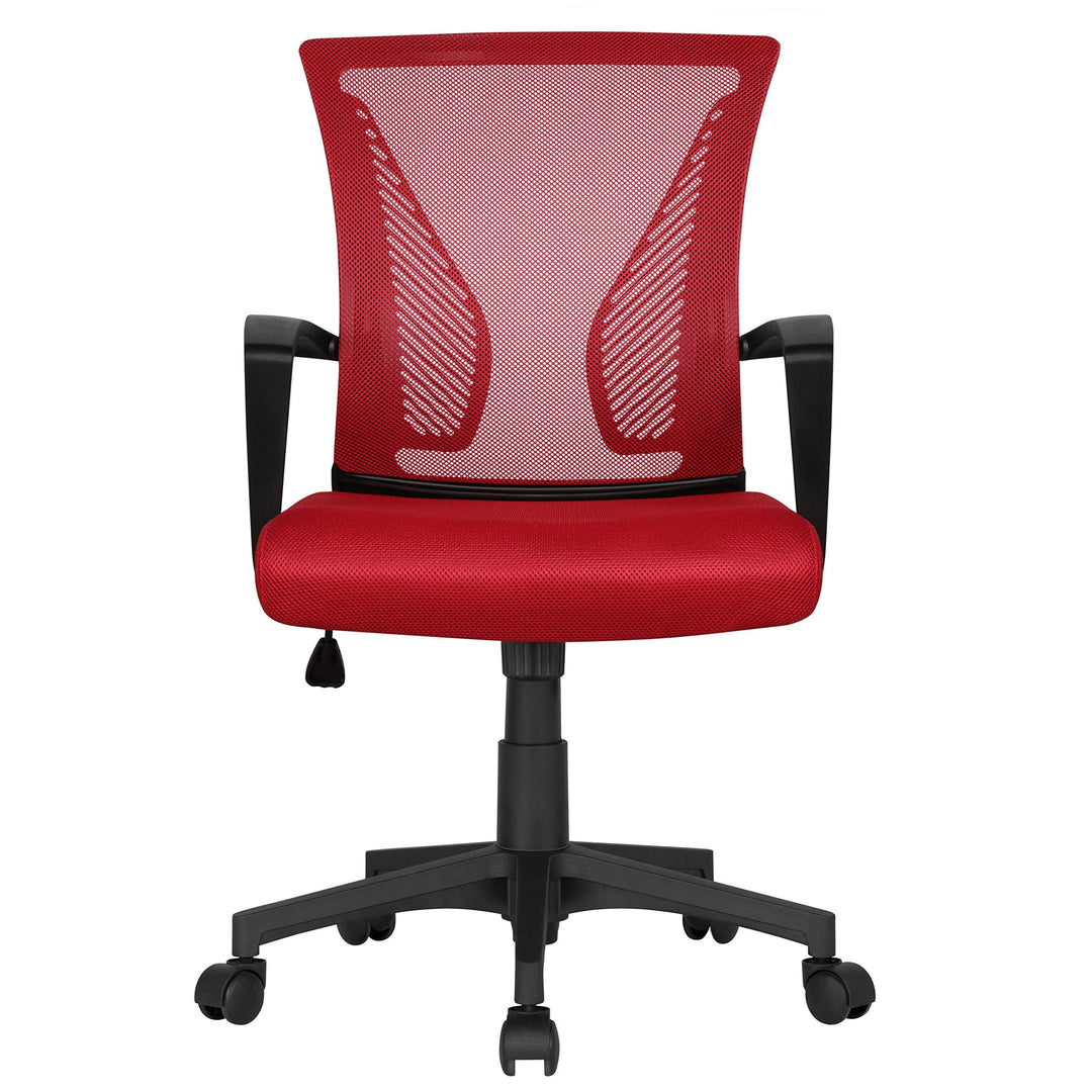 Yaheetech Bürostuhl Schreibtischstuhl Ergonomischer Drehstuhl Chefsessel mit Netzbezug Office Stuhl